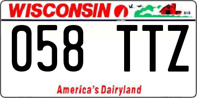WI license plate 058TTZ