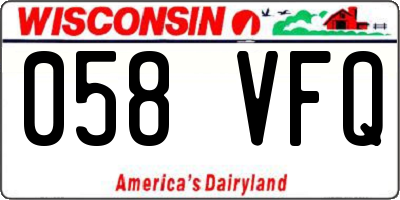 WI license plate 058VFQ