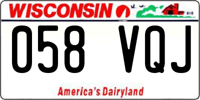 WI license plate 058VQJ