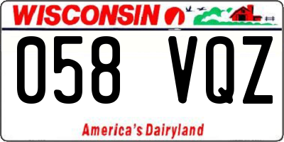WI license plate 058VQZ