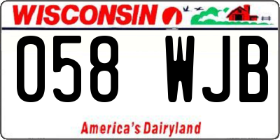 WI license plate 058WJB