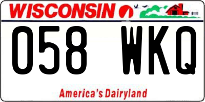 WI license plate 058WKQ