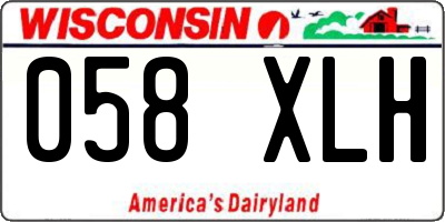 WI license plate 058XLH