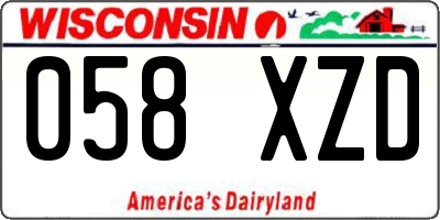 WI license plate 058XZD