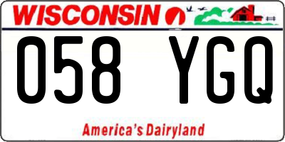 WI license plate 058YGQ