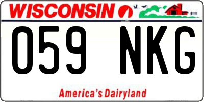 WI license plate 059NKG