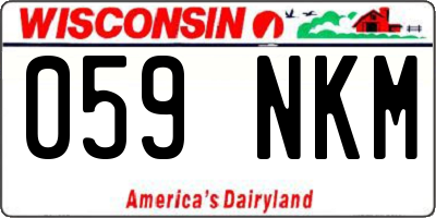 WI license plate 059NKM