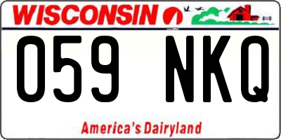 WI license plate 059NKQ