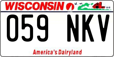 WI license plate 059NKV