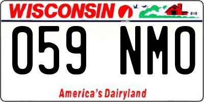 WI license plate 059NMO
