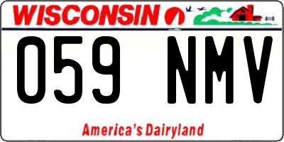 WI license plate 059NMV