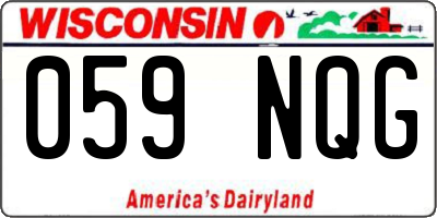 WI license plate 059NQG