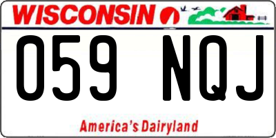 WI license plate 059NQJ