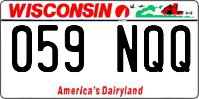 WI license plate 059NQQ