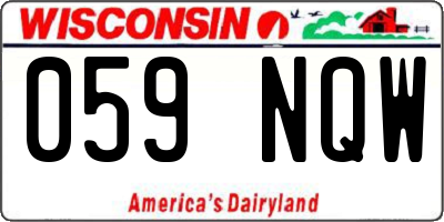 WI license plate 059NQW