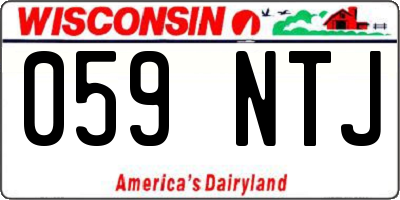 WI license plate 059NTJ