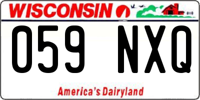 WI license plate 059NXQ