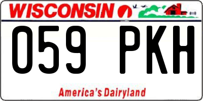 WI license plate 059PKH