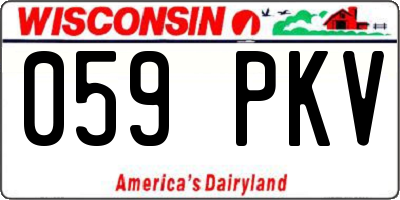 WI license plate 059PKV