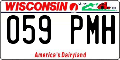 WI license plate 059PMH