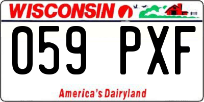 WI license plate 059PXF