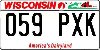 WI license plate 059PXK