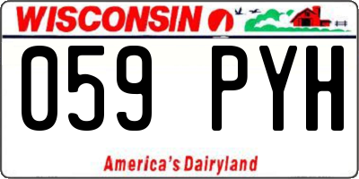 WI license plate 059PYH