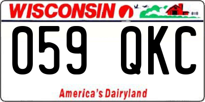 WI license plate 059QKC