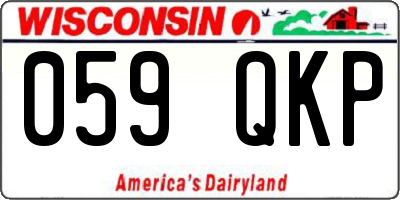 WI license plate 059QKP