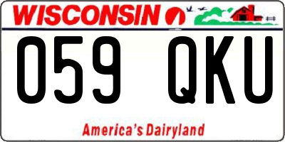 WI license plate 059QKU