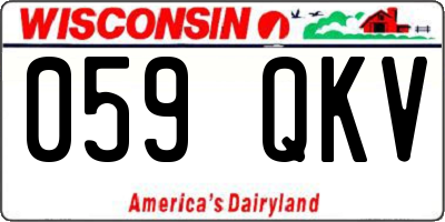 WI license plate 059QKV