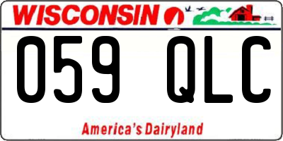 WI license plate 059QLC