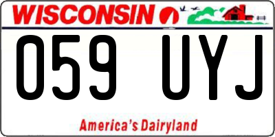 WI license plate 059UYJ