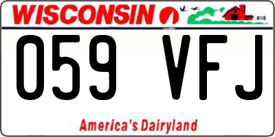 WI license plate 059VFJ