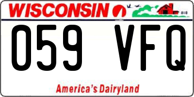 WI license plate 059VFQ