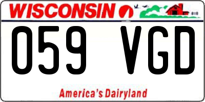 WI license plate 059VGD
