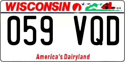 WI license plate 059VQD