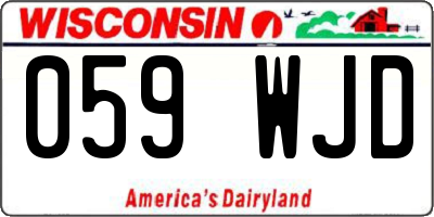 WI license plate 059WJD