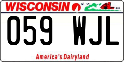 WI license plate 059WJL