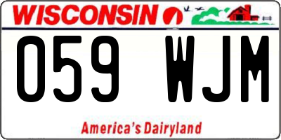 WI license plate 059WJM