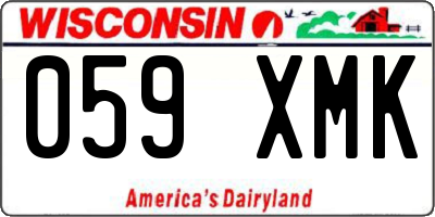 WI license plate 059XMK