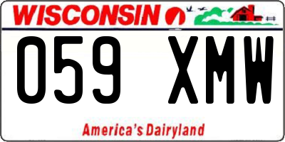 WI license plate 059XMW