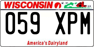 WI license plate 059XPM