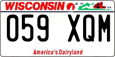 WI license plate 059XQM