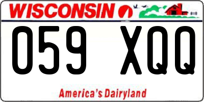 WI license plate 059XQQ