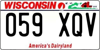 WI license plate 059XQV