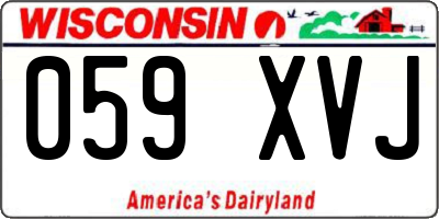 WI license plate 059XVJ