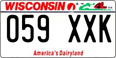 WI license plate 059XXK