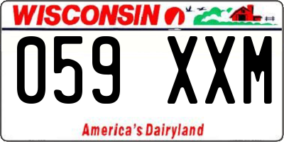 WI license plate 059XXM