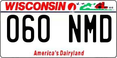 WI license plate 060NMD